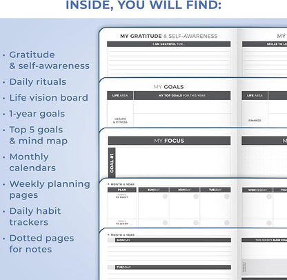 Clever Fox Planner Large – Undated Weekly & Monthly Planner - Image 5