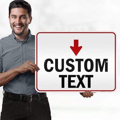 Custom Arrow, Custom Directional Sign, Down Arrow, 18x24 Inches, 3M EGP - Image 2