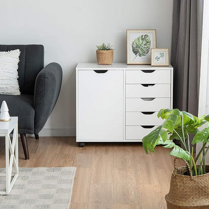 Giantex File Cabinet, Mobile Lateral Filing Cabinet - Image 8