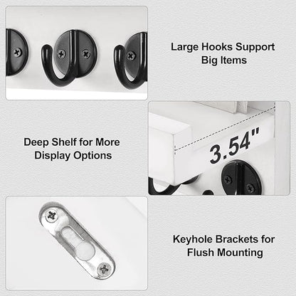 Lwenki Key Holder for Wall, Decorative Key and Mail Holder - Image 3