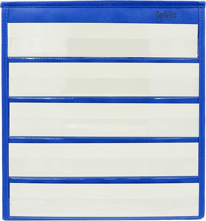 Blue Tabletop Desktop Pocket Chart - Image 2