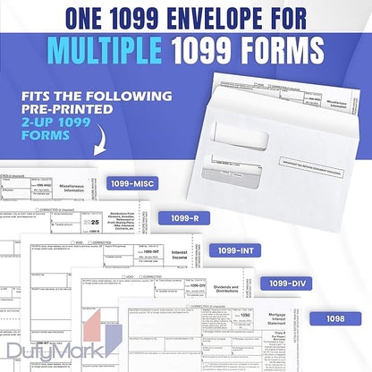 50 1099 Tax Envelopes Self-Seal Designed - Image 3