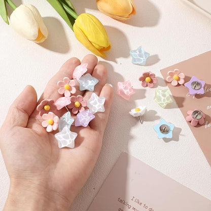 Sibba Thumb Tacks 30 PCS Colorful Cute Push Pins - Image 2
