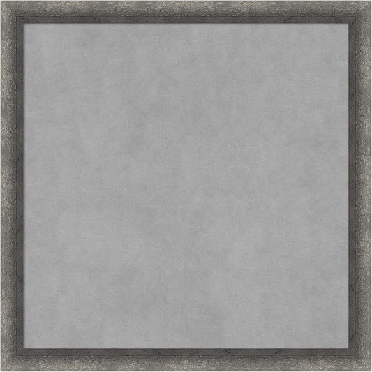 Amanti Art Grey Framed Magnetic Board 22x22 Medium Vision Board by AmantiArt