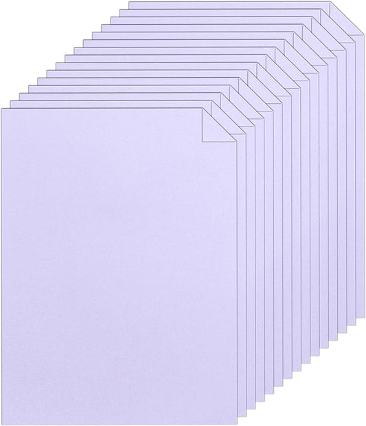 Silunkia 28 Sheets Purple Cardstock 8.5 x 11 Certificates Paper, 250gsm/92lb by Silunkia