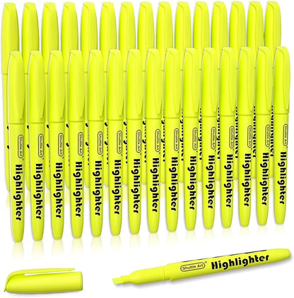 Shuttle Art Yellow Highlighters, 30 Pack Highlighters Bright Colors, Chisel Tip by ShuttleArt