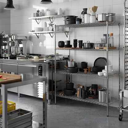 Regal Altair 21" Deep x 48" Wide x 64" Height Wire Shelving Kit | 4-Tier | NSF - Image 5