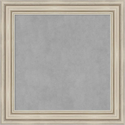 Amanti Art Silver Framed Magnetic Board 26x26 Medium Vision Board by AmantiArt