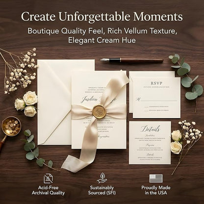250 Sheets Cream Cardstock 8.5 x 11 Ivory Card Stock 65lb/176gsm Premium Off - Image 7
