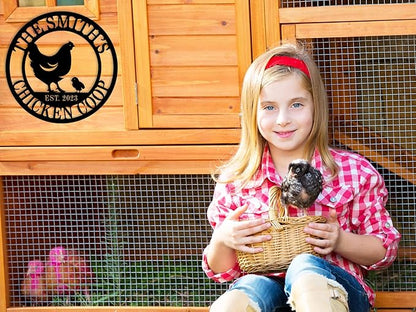 Personalized Metal Coop Sign, Custom Chicken Name Sign, Chicken Coop Decor - Image 6