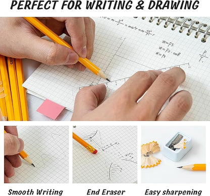 IKAYAS 800 Pack #2 HB Pencils Bulk Yellow Sharpened Pencils - Image 3