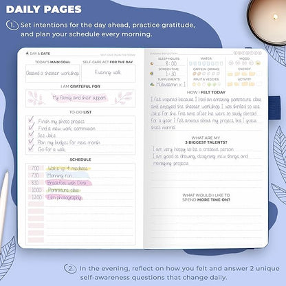 Clever Fox Self-Care Journal Pocket – Daily Reflection Notebook – Mental Health - Image 3