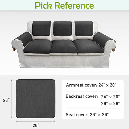 Couch Arm Covers, Waterproof Armrest Cover - Image 6