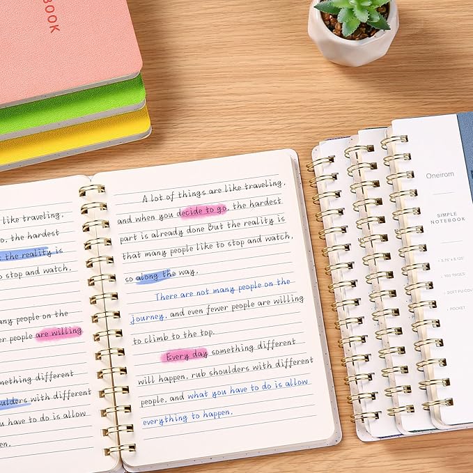 Spiral Notebook-5.75" x 8.125" College Ruled Journal - Image 5