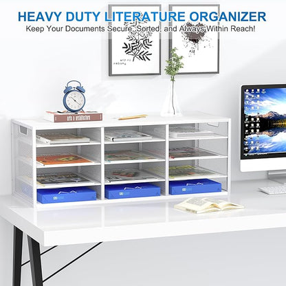 PAG-Mass Mail Sorter Adjustable Countertop Mail Holder, Heavy Duty Literature - Image 2