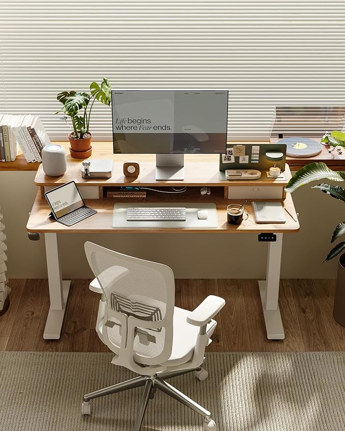FEZIBO 48 x 24 Inch Height Adjustable Electric Standing Desk - Image 2