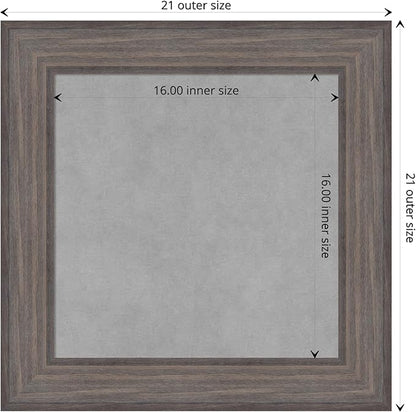 Amanti Art Grey Framed Magnetic Board 21x21 Small Vision Board - Image 4