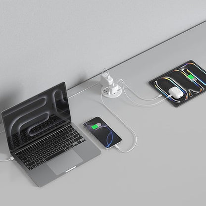 Jgstkcity Power Strip, Desktop Recessed Power Grommet, 40W Total USB C Fast - Image 6