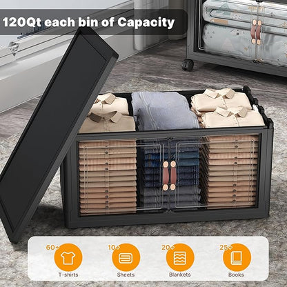 UAMFURI Extra Large Stackable Storage Bins - Image 7