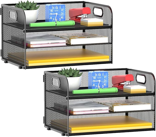 MINDEPOT 3-Tier Paper Letter Organizer Tray by MINDEPOT