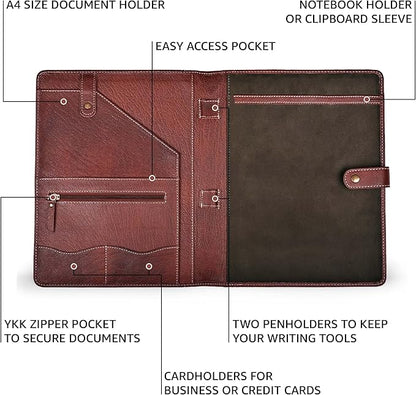 Leather Village Leather Portfolio Organizer - Image 2