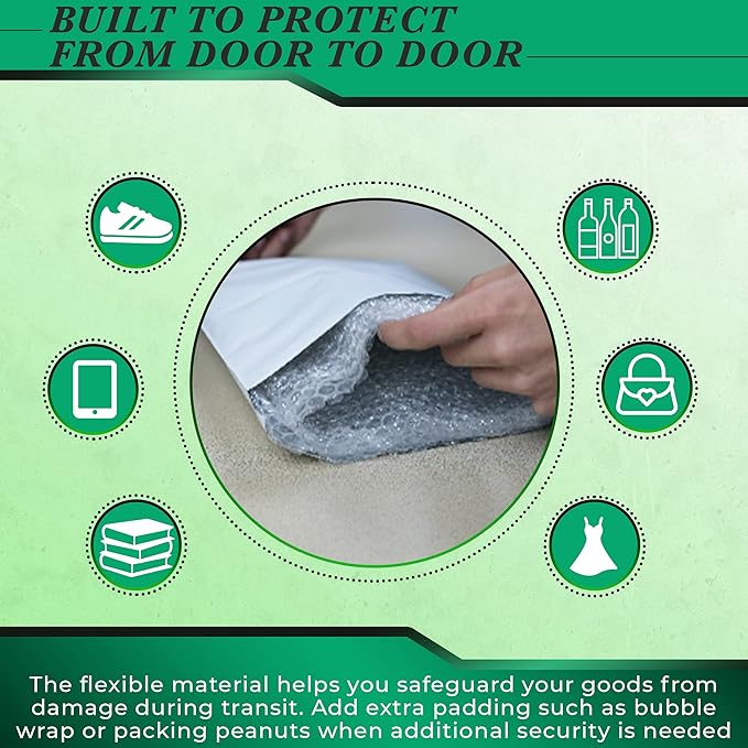 2000 Pack Secure Seal White Poly Mailers - Image 5