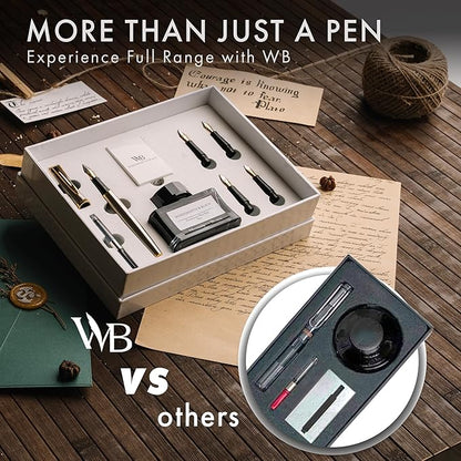 Wordsworth & Black Fountain Pen Gift Set, Includes Ink Bottle, 6 Ink Cartridges - Image 6