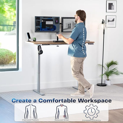 VIVO Electric 60 x 24 in Standing Desk, Memory Height Adjustment, 1B Series - Image 4