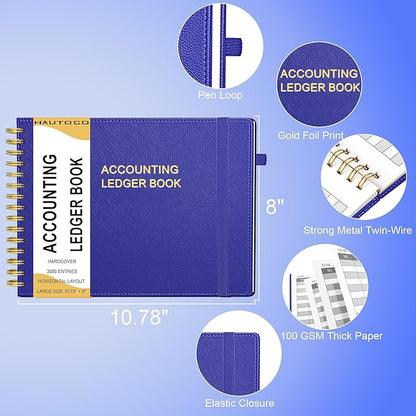 HAUTOCO Hardcover Accounting Ledger Book - Image 3