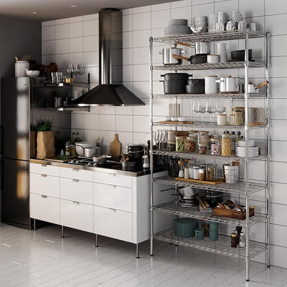 Regal Altair 18" Deep x 42" Wide x 86" Height Wire Shelving Kit | 8-Tier | NSF - Image 2