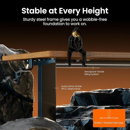 ErGear Electric 71 x 30 inch Standing Desk Workstation, Large Sit Stand up Desk - Image 5