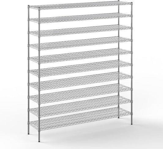 Regal Altair 18" Deep x 72" Wide x 86" Height Wire Shelving Kit | 10-Tier | NSF by Regal+Altair