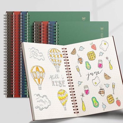 EMSHOI Dotted Journal Spiral Notebook 5.7" x 8.22" - Image 8