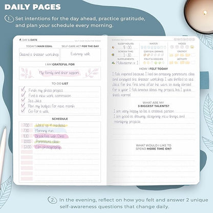 Clever Fox Self-Care Journal Pocket – Daily Reflection Notebook – Mental Health - Image 3