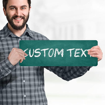 Custom Sign, Custom Street Sign, 11 Font Colors, 13 Font Styles, 4 Hole Options - Image 2