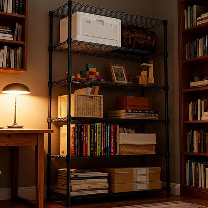 M MZG 6 Tiers Shelf 2100 lbs Steel Storage Shelving Utility Shelving Unit Steel - Image 5