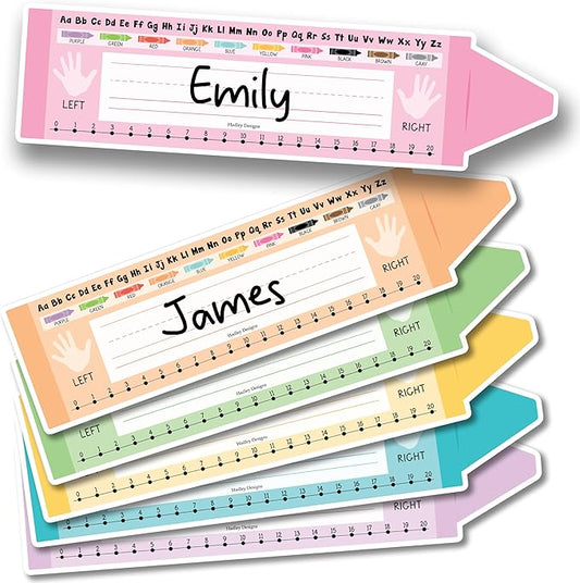 Desk Name Tags for Classroom – 36 Student Name Plates for Classroom Kindergarten by HadleyDesigns