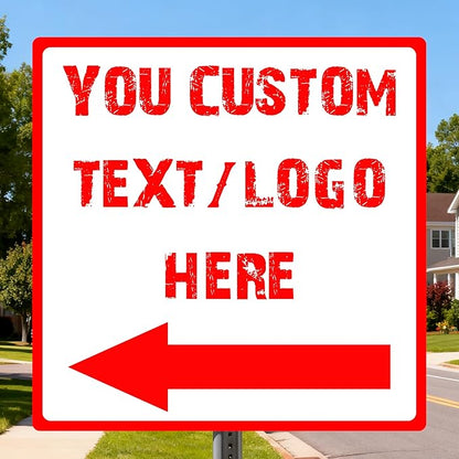 Custom Square Arrow Signs by HKSIGNS