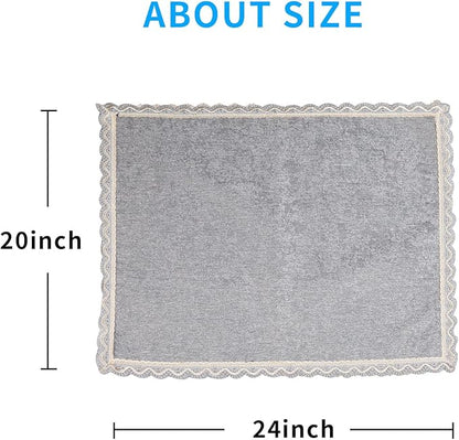 MINJIATEX Couch arm Covers, Non-Slip lace Sofa arm Covers Set of 2 Washable - Image 7