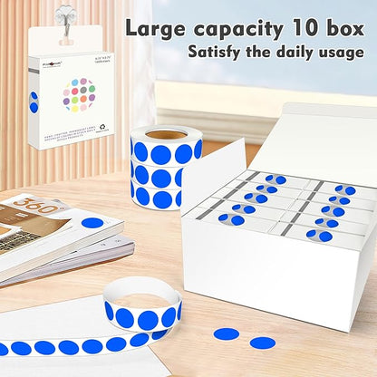 PARLAIM 3/4 Inch Round Permanent Adhesive Color-Code Dot Stickers, 10000 - Image 7