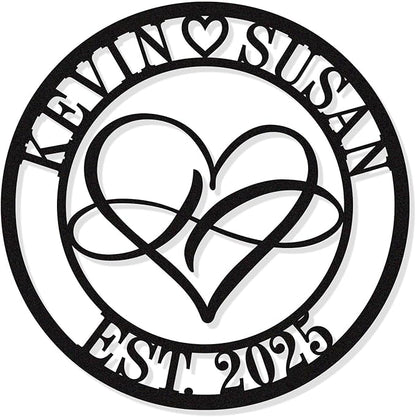 Custom Infinity Metal Sign, Personalized Infinity Name Sign, Personalized by HYTSIGN