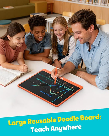 TEKFUN LCD Writing Tablet for Adults, Large Doodle Board, 16 Inch Colorful - Image 7