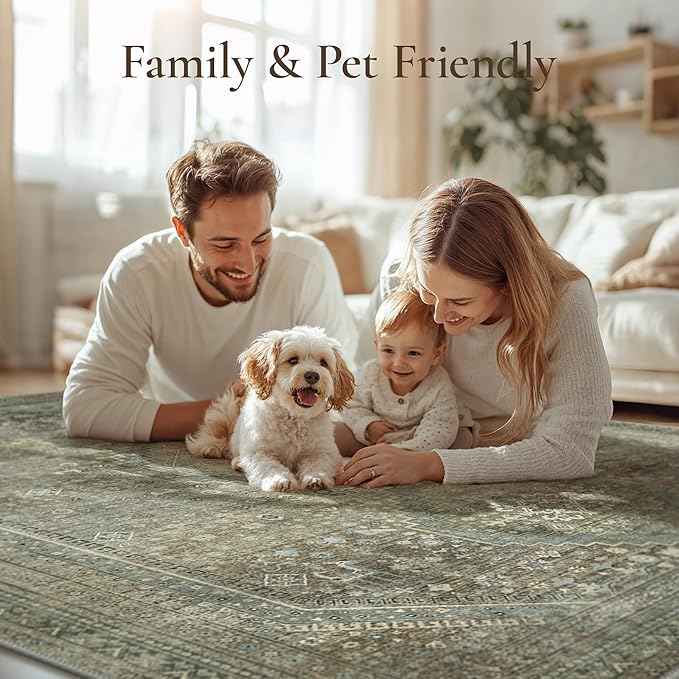 GENIMO Runner Rug 2x8 Non Slip Machine Washable Hallway Runner Rug, Low Pile - Image 6