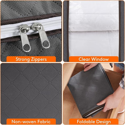 Lifewit 6 Packs 100L Clothes Storage Bag, Storage Bins - Image 4