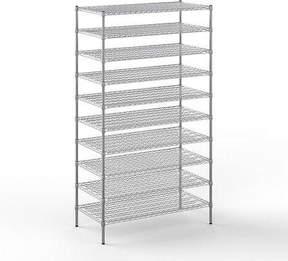 Regal Altair 24" Deep x 48" Wide x 86" Height Wire Shelving Kit | 10-Tier | NSF by Regal+Altair