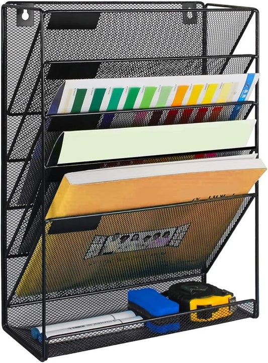 Kuntine.B 6-Tier Wall File Organizer Hanging File Organizer Cubicle Organizer by KuntineB