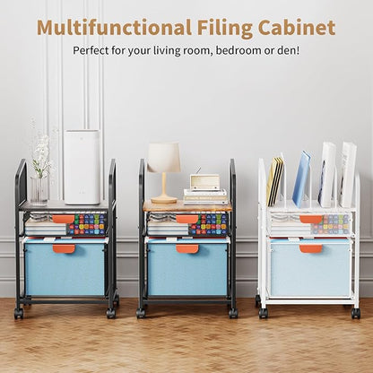 Marbrasse Rolling File Cart - Image 7