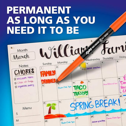 EXPO Wet Erase Markers, Semi-Permanent, Fine and Ultra-Fine Tips, Organizing - Image 2
