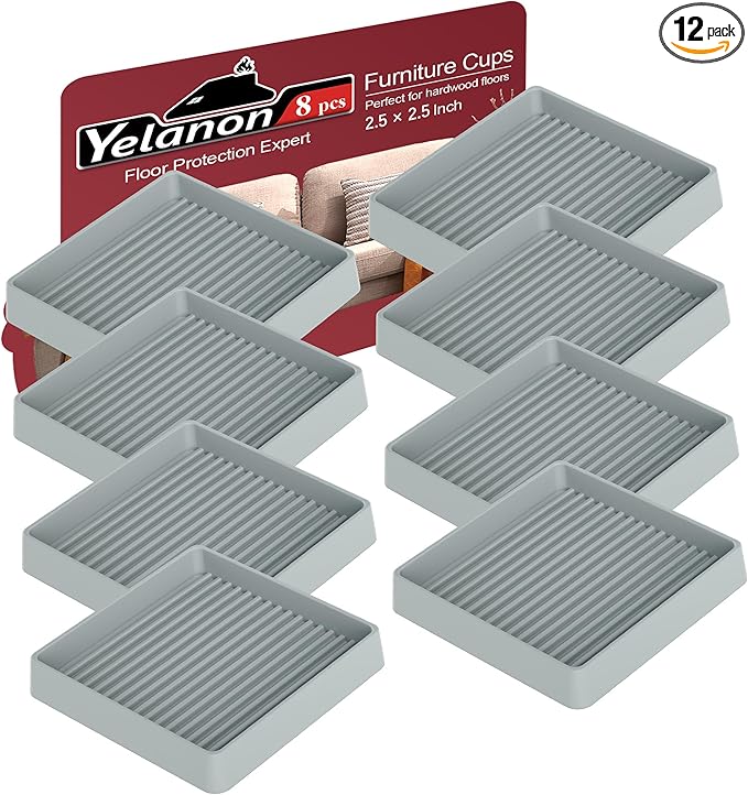 Yelanon 8pcs 2.5" Non Slip Furniture Pads by Yelanon