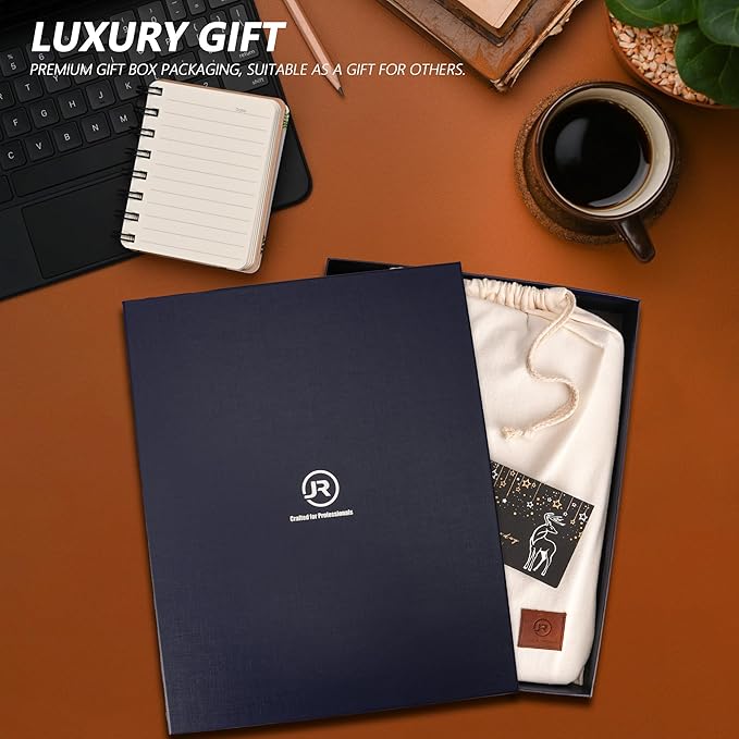 JinRuiKJ Leather Portfolio for Men, Business Portfolio Binder for A4/Pad - Image 7